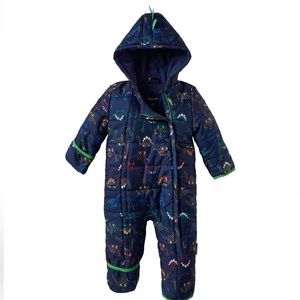 Dino Fleece Lined Pram (Baby)